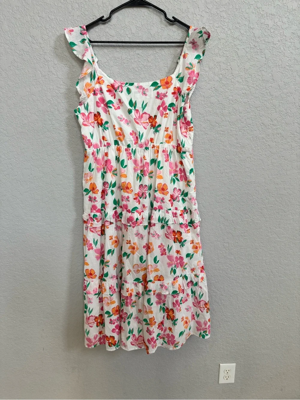 J.Crew floral midi dress size large